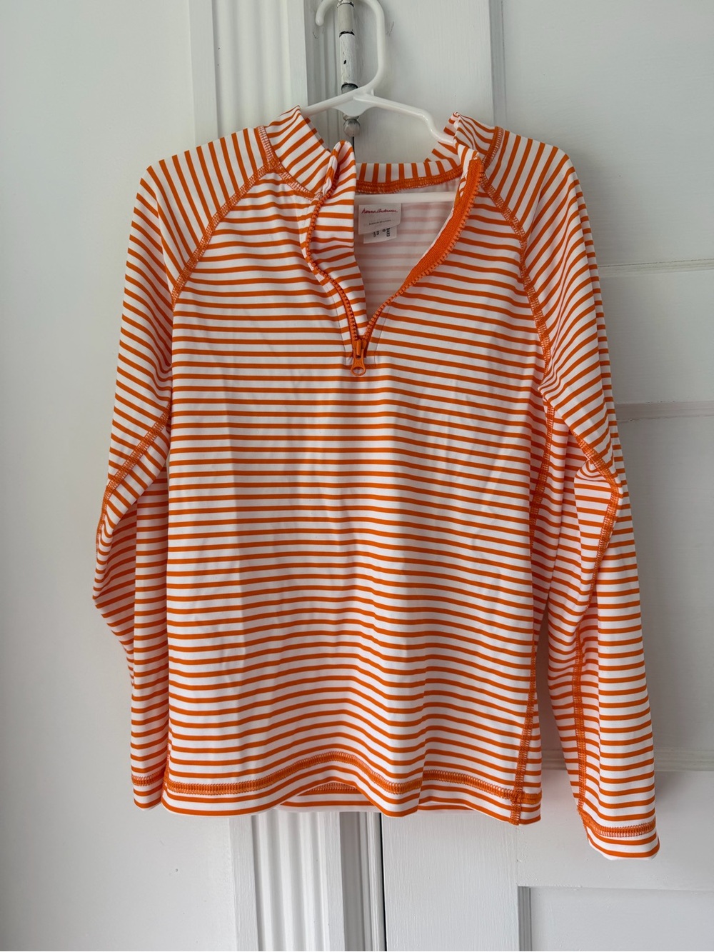 Like New Hanna Andersson Quarter Zip Rashguard, size 6-7